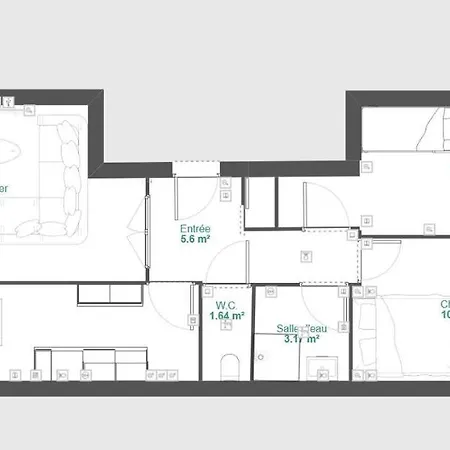 Superbe Gare Du Val Apartment *